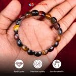 Multi Color Tiger Eye Tumble Bracelet