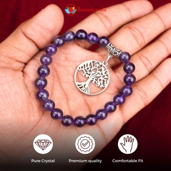 Remedywala Amethyst Bracelet 8mm