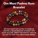 Om Mani Padme Hum Engraved Bracelet 8mm