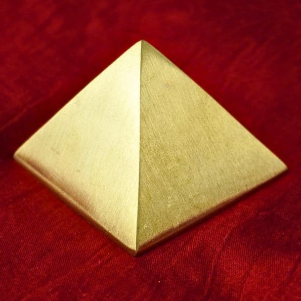 Brass Hollow Pyramid