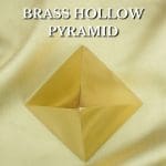 Brass Hollow Pyramid