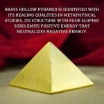 Brass Hollow Pyramid