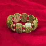 Unakite Tumble Bracelet