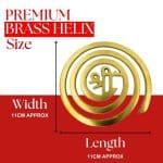 Brass Helix For North West Direction Remedy [11CM Approx]