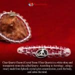 Clear Quartz Crystal Bracelet With Charm