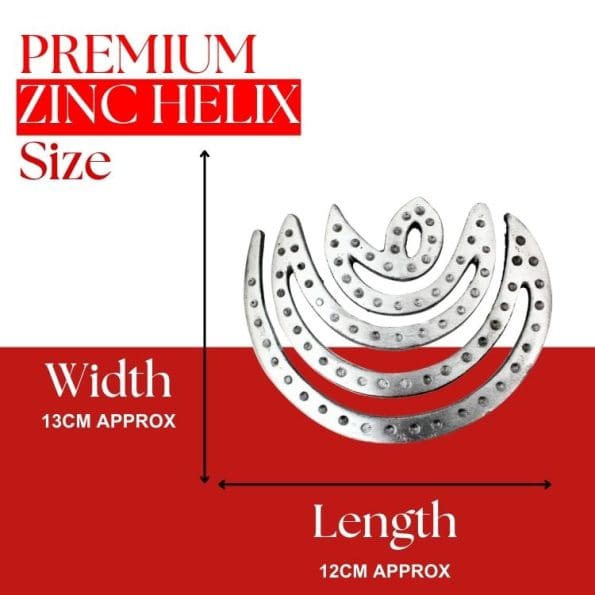 Zinc Helix for North East Direction Remedy [13CM X 12CM Approx]