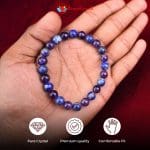 Amethyst Lapis Combination Bracelet 8mm