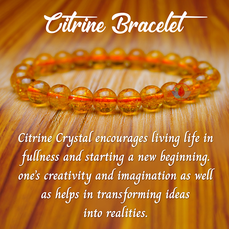 The Citrine Crystal Bracelet – DALMATA