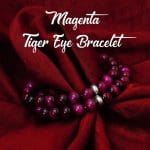 Magenta Color Tiger Eye Bracelet 8mm