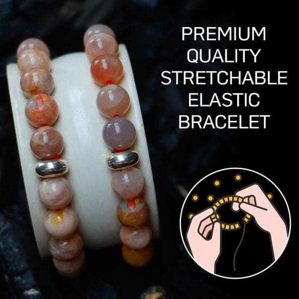 Multicolor Moonstone Bracelet 8mm - Remedywala