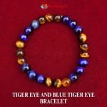 Remedywala Tiger Eye and Blue Tiger Eye Bracelet