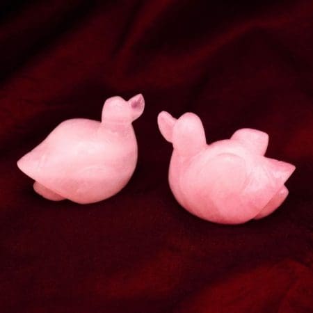 Rose Quartz Duck Set