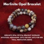 Merlinite Opal Bracelet 8mm