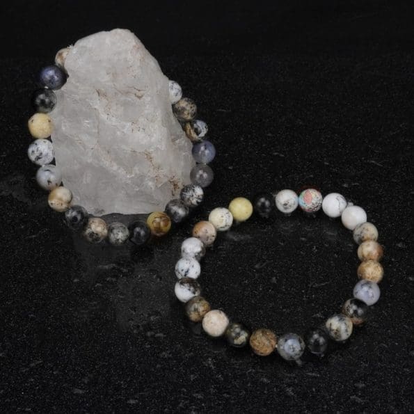 Merlinite Opal Crystal Bracelet