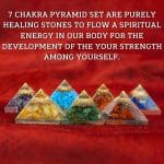 7 Chakra Orgone Pyramid Set