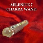 Selenite 7 Chakra Wand