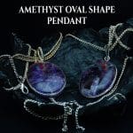 Amethyst Oval Shape Pendant