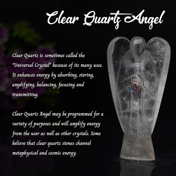 Clear Quartz Angel (3 inch) - Remedywala