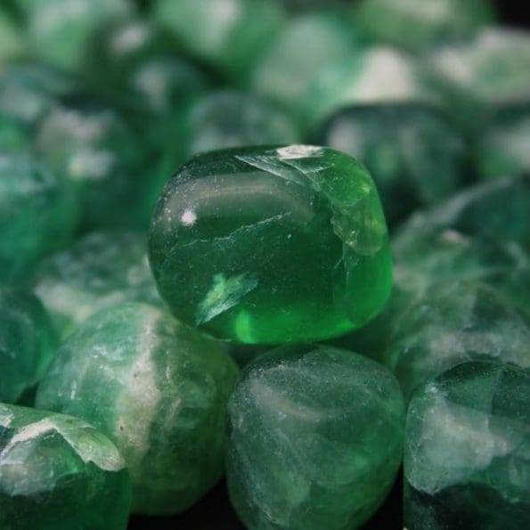 Green Fluorite Tumble Stone