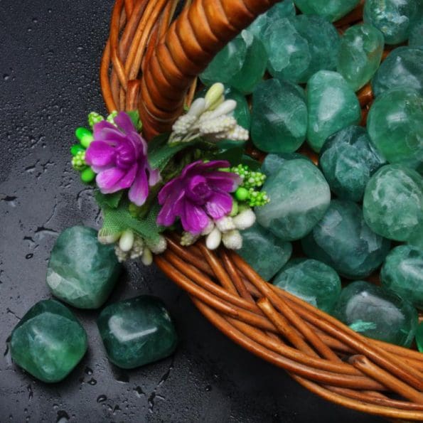 Green Fluorite Tumble Stone