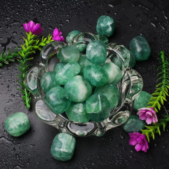 Green Fluorite Tumble Stone