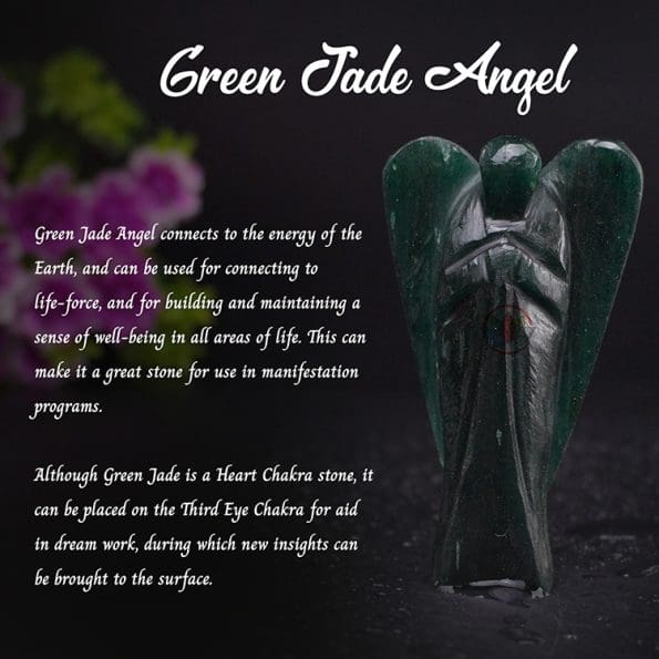 Green Jade Angel (3 inch) - Remedywala