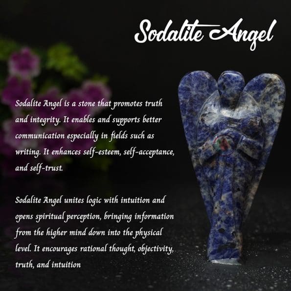 Sodalite Angel (3 inch) - Remedywala