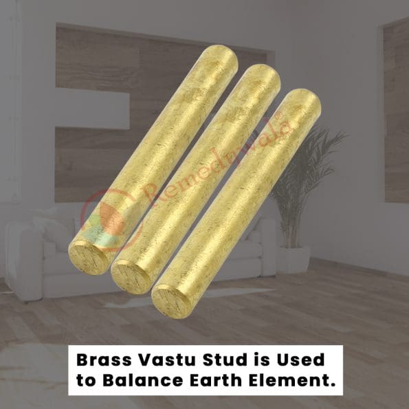 Vastu Brass Stud (3 Inch) (3 Pieces)