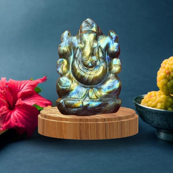 Labradorite Ganesha Murti