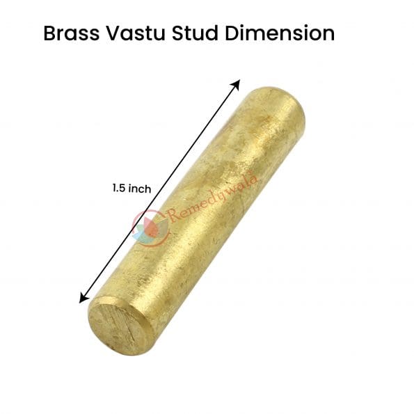 Vastu Brass Stud (1.5 Inch) (3 Pieces)