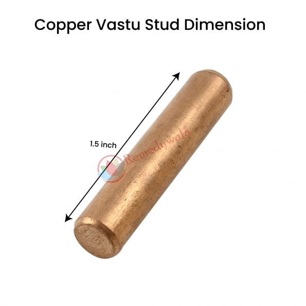 Vastu Copper Stud (1.5 Inch) (3 Pieces)