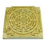 Energized Wooden Sriparni Sri Yantra Plate (6 Inch App)