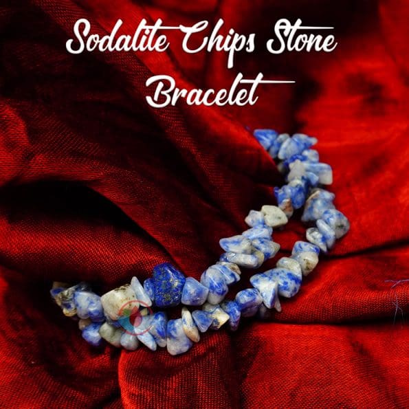 Sodalite Chips Stone Bracelet