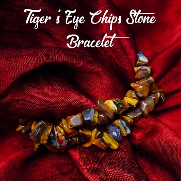 Tiger's Eye Chips Stone Bracelet