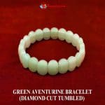 Green Aventurine Bracelet (Diamond Cut Tumbled)