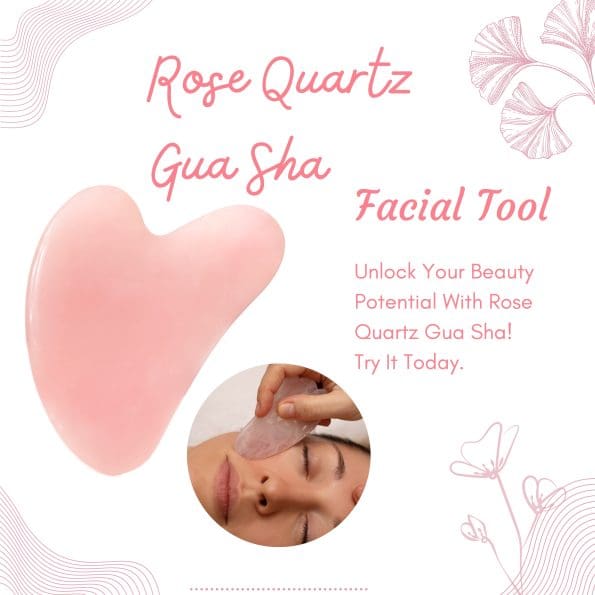 Rose Quartz Gua Sha Facial Tool