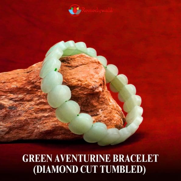 Green Aventurine Bracelet (Diamond Cut Tumbled)