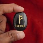 Black Agate Success Printed Coin Success Coin