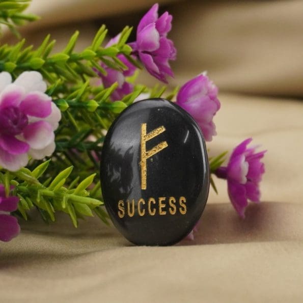 Black Agate Success Printed Coin Success Coin