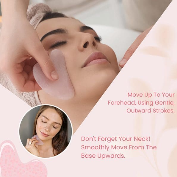 Rose Quartz Gua Sha Facial Tool