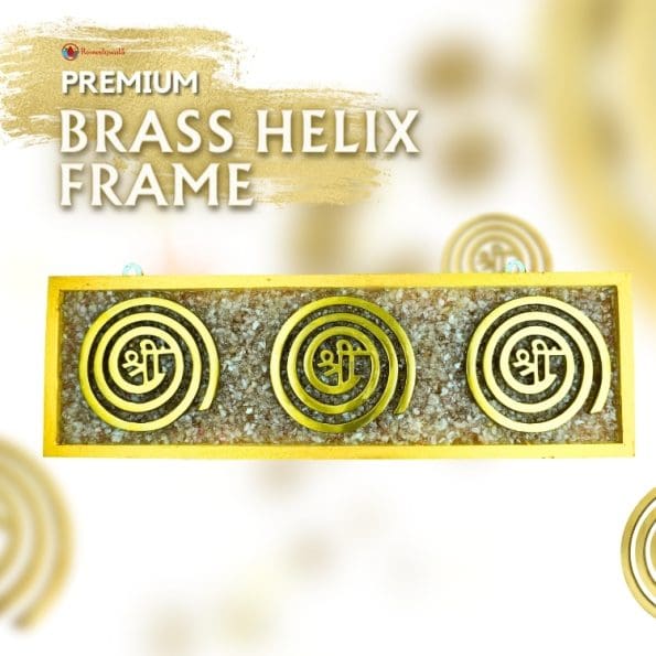 Brass Helix Frame For North West Direction