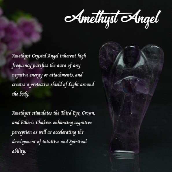 Amethyst Angel (2 Inch) - Remedywala