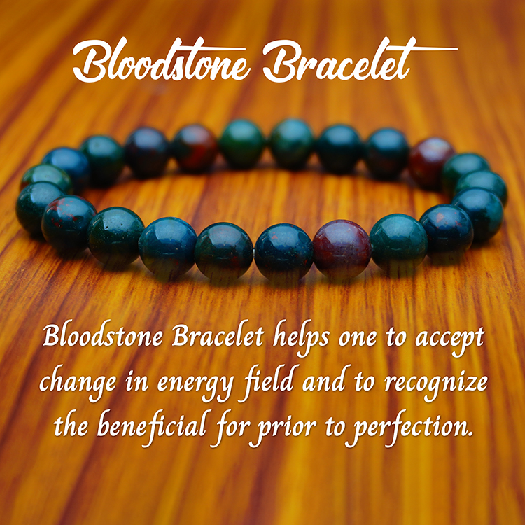bloodstone bracelet 10mm – Mineralism