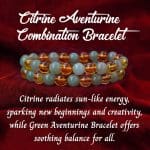 Citrine Aventurine Bracelet 8mm