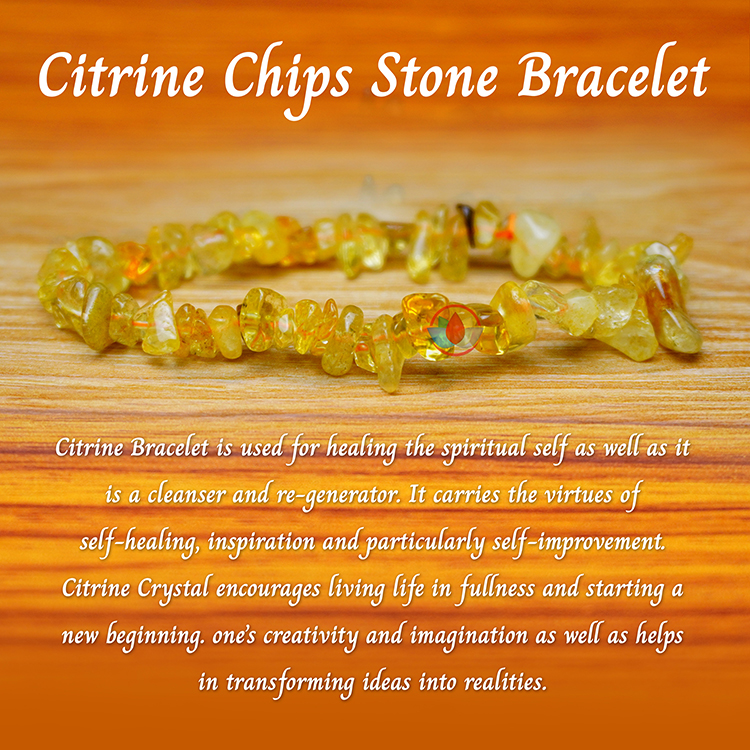 Natural Grade AA Citrine Crystal Bracelet (Super Clear) | Shopee Philippines