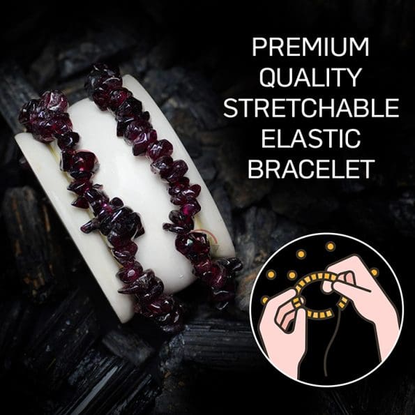 Garnet Chips Bracelet