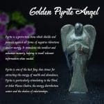 Golden Pyrite Angel