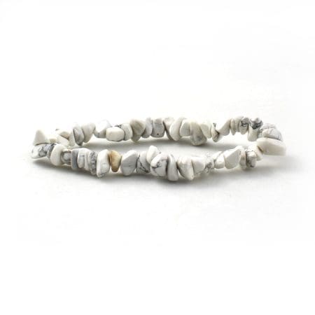 White howlite Chips Natural Stone Single Bracelet