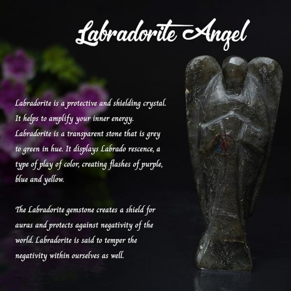 Labradorite Angel (3 Inch) - Remedywala