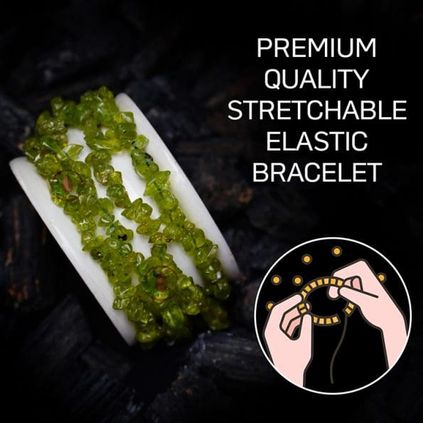 Peridot Chips Bracelet (Sugar Size Small Chips)